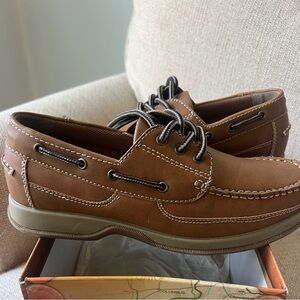 Brown Leather Boat Shoes